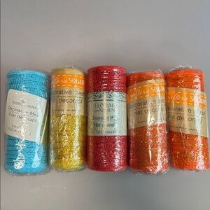 💜3/$15 Colorful Decorative Meshes NEW